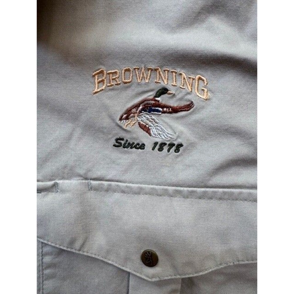 Browning Super Naturals Men's Hunting Shooting Snaps Shirt XL‎ Short Sleeve - Picture 2 of 16